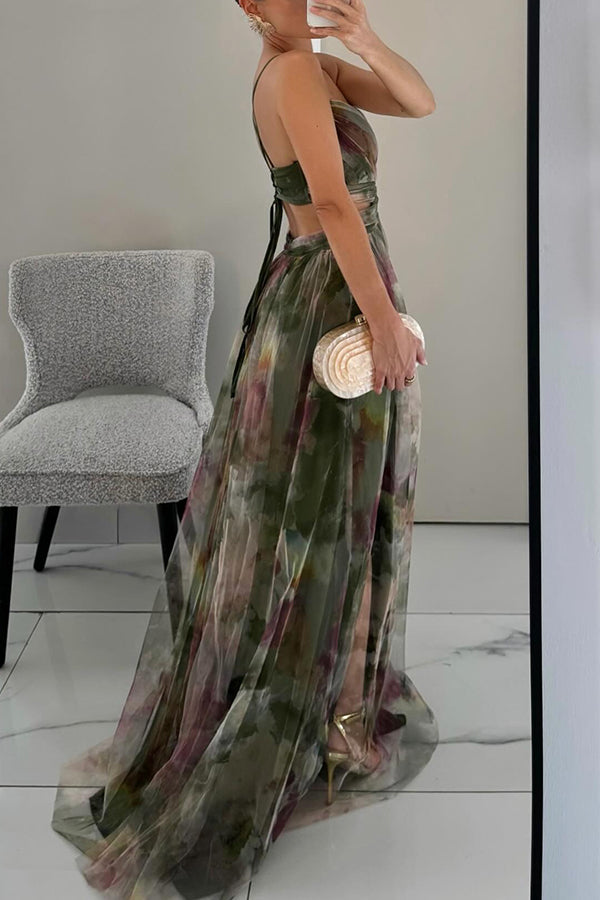 Cindy™ | Beautiful Floral Print Maxi Dress