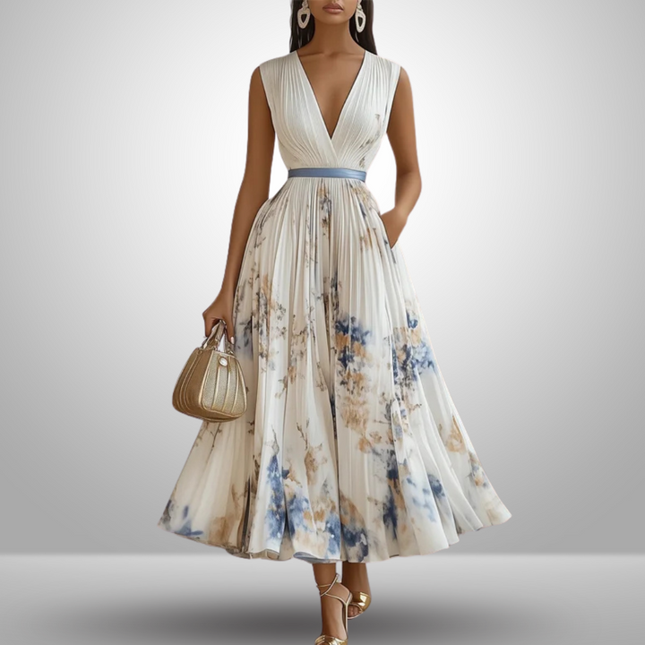 Maureen™ | Flowy Sleeveless Summer Maxi Dress