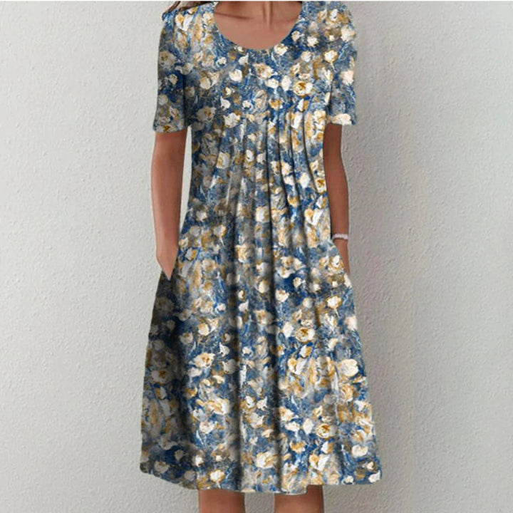 Gwendolyn™ | Stylish and Casual Floral Dress with Pockets