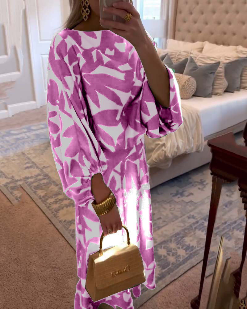 Ashley™ | Two-Piece Printed Set with Lantern Sleeves