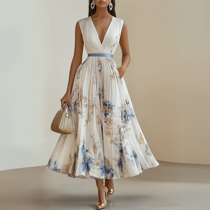 Maureen™ | Flowy Sleeveless Summer Maxi Dress