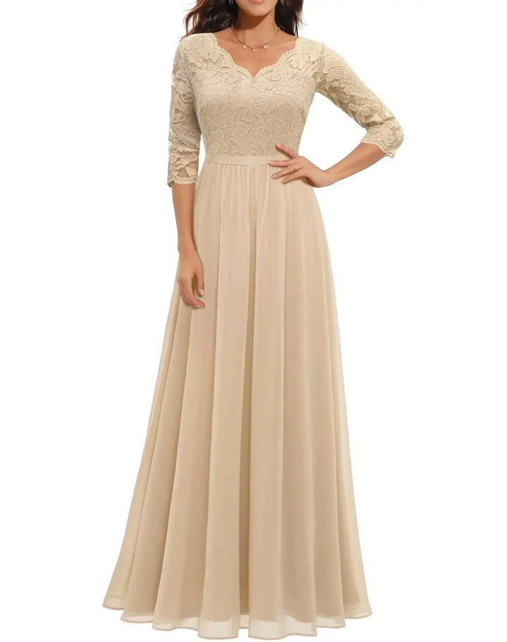 Diane™ | Women’s Elegant Lace Long Dress