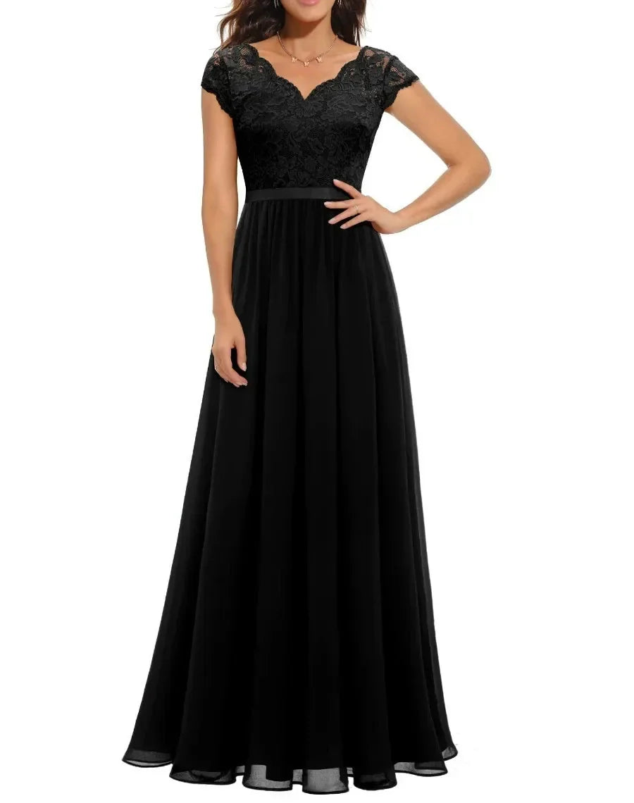 Diane™ | Women’s Elegant Lace Long Dress