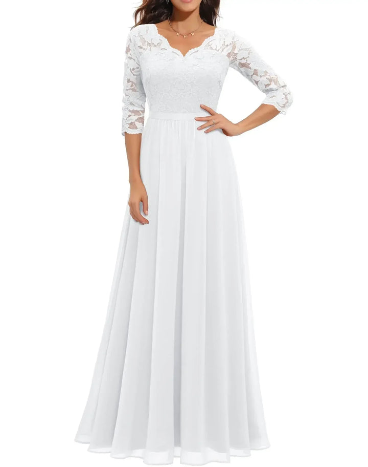 Diane™ | Women’s Elegant Lace Long Dress