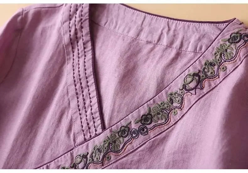 Lotus™ | Relaxed Embroidered Breeze Blouse