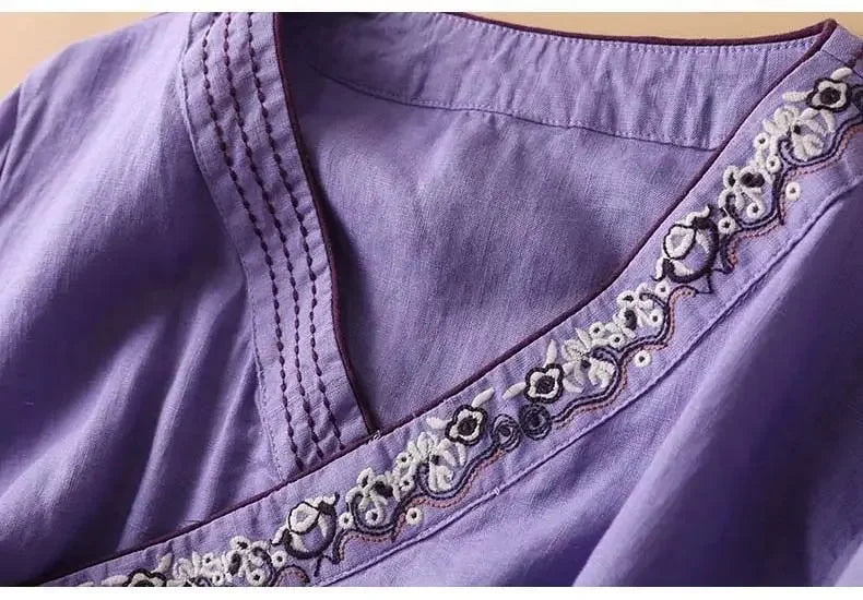 Lotus™ | Relaxed Embroidered Breeze Blouse
