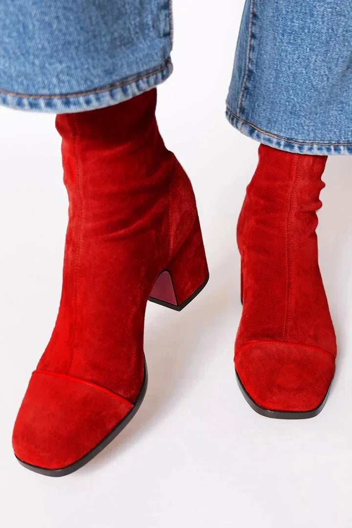 Scarlett™ | Square toe heeled boots