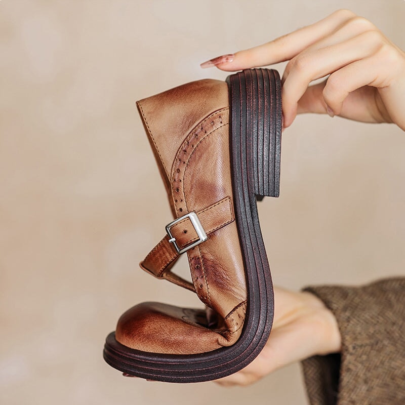 Nina™ | Elegant Vegan Leather Mary Jane Sandal