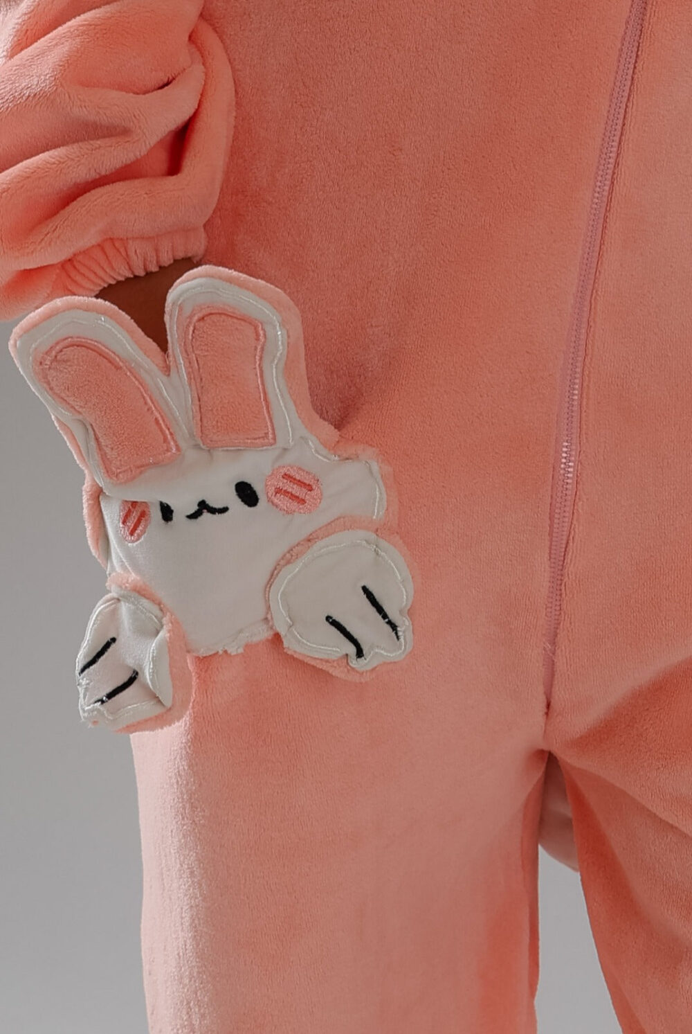 Peachy Love Fleece Onesie